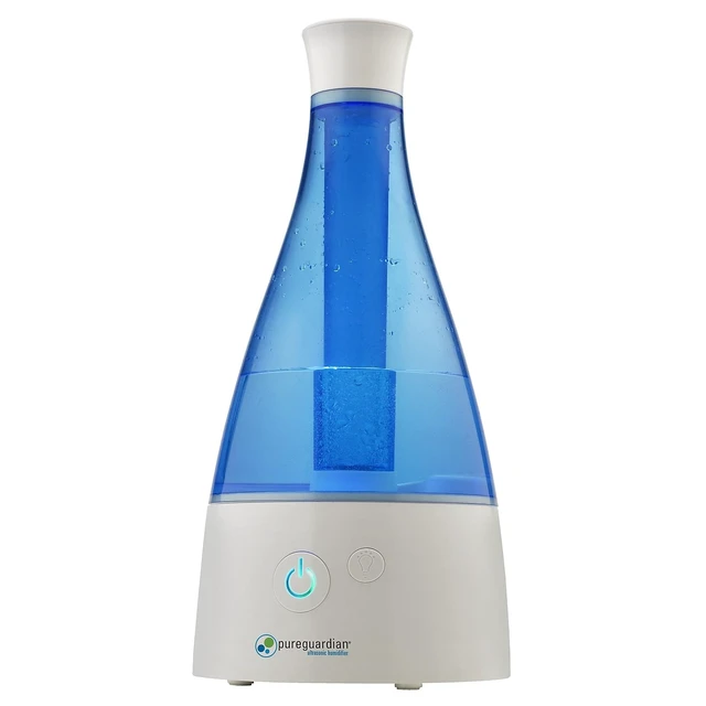 Alt view image 2 of 6 - Ultrasonic Cool Mist Humidifier, 30 Hrs. Run Time, 0.5 Gal. Tank Capacity, 350 Sq. Ft. Coverage, Small Rooms, Quiet, Filter Free, Silver Clean Treated Tank, H940AR