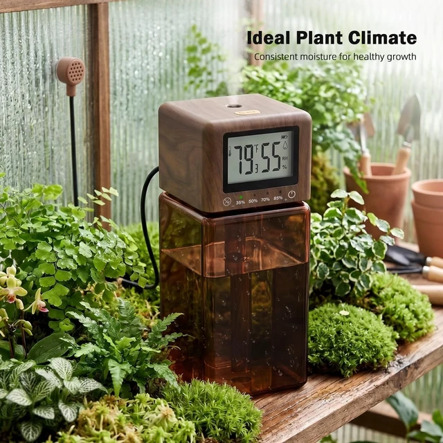 Alt view image 3 of 7 - Automatic Humidity Reptile Mister, Custom Humidifier Fogger | Automatic Humidity Control with Sensor, Multi-Level Settings & Custom Settings for Home, Plants, Reptiles, and Terrariums