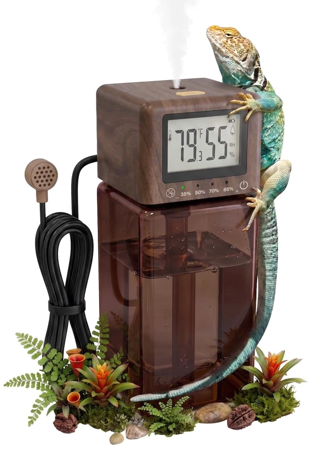 Main image of Automatic Humidity Reptile Mister, Custom Humidifier Fogger | Automatic Humidity Control with Sensor, Multi-Level Settings & Custom Settings for Home, Plants, Reptiles, and Terrariums