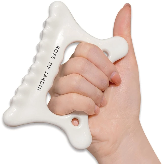 Main image of ROSE DE JARDIN Ceramic Gua Sha, Face&Body Guasha, Korean Gausha, Face Lift, Muscle Relief Massage Board, Skin Care Gift for Men Women