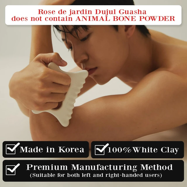 Alt view image 5 of 7 - ROSE DE JARDIN Ceramic Gua Sha, Face&Body Guasha, Korean Gausha, Face Lift, Muscle Relief Massage Board, Skin Care Gift for Men Women