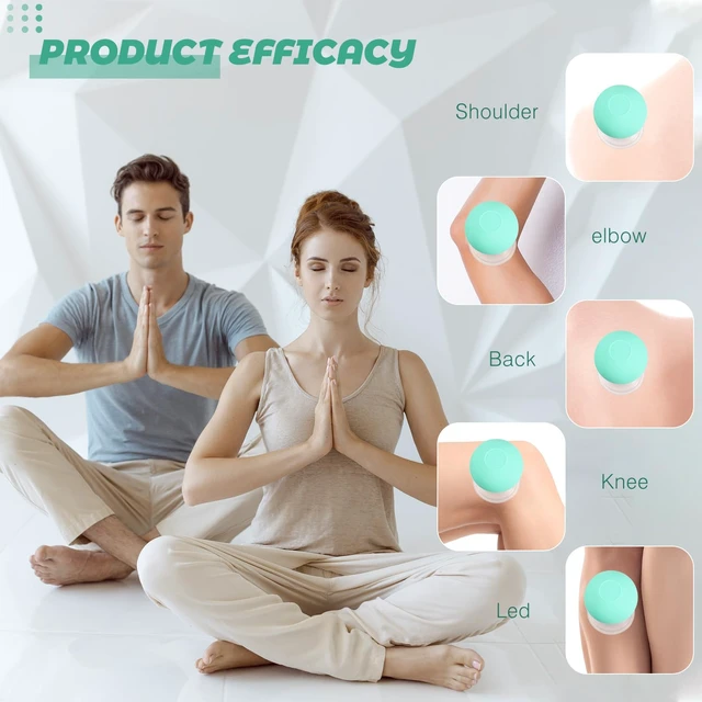 Alt view image 5 of 7 - 4 Pieces Facial Cupping Set for face Glass Cupping Set, Mint Green | Silicone Cupping Cups Massage Vacuum Suction Cupping Cups for Body Face Leg Arm Back Shoulder Muscle and Joint Pain