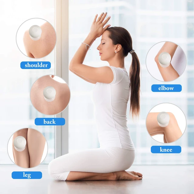 Alt view image 5 of 6 - 4 Pcs Glass Facial Cupping Set Vacuum Massage Cups,White | Silicone Suction, Glass Facial Cupping Set, for Skin Tightening Face Body Eyes Back Pain Relief Anti-aging Cupping Treatment