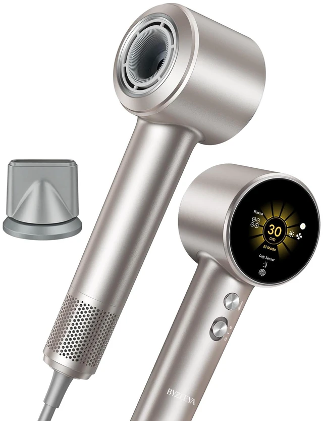 Main image of Fast Drying Ionic Hair Dryer Portable Blow Dryer for Travel, Space Titanium | 1 Billion Plasma, 7 Intelligent Modes, TOF Infrared Temp Control, 160,000 RPM High Speed
