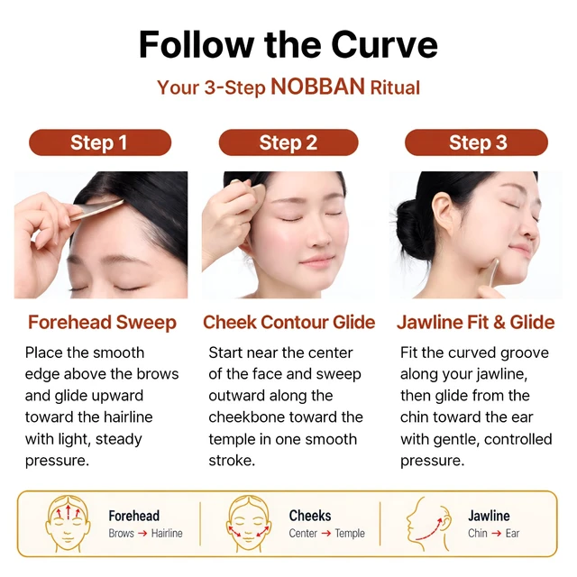 Alt view image 7 of 7 - Heart Gua Sha Facial Tool, Bangjja Yugi Korean Bronze (78:22 Alloy), Self-Sanitizing Metal Massager for Jawline Sculpting, V-Line Lifting & Face Massage