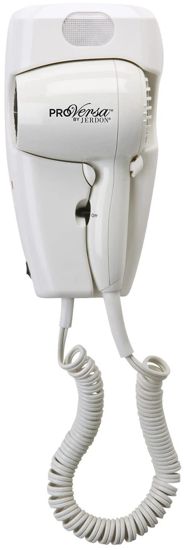 Main image of Wall-Mount Hair Dryer - Plug-in with Night Light - White - JWM8C | 50" Power Cord, Night Light, Hotel-Style Wall-Mount Blow Dryer
