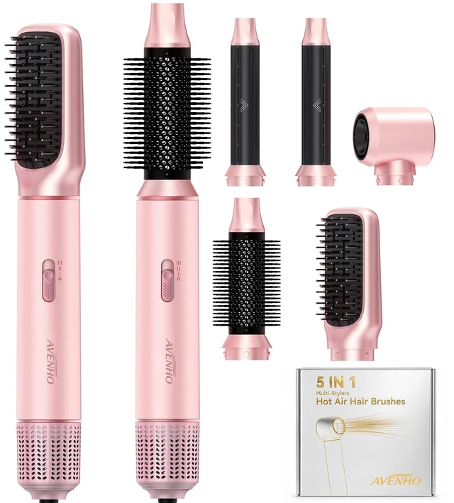 Main image of 5 in 1 Blow Dryer Brush Set, Wrap Air Curler, Upgrade Hair Styler | Air Multi-Styler & Drying System | Hair Dryer Brush for Blowouts with Coanda Auto- Wrap Curlers | 110120V Only
