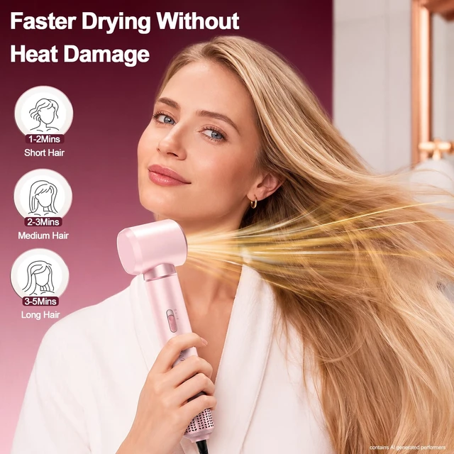 Alt view image 4 of 6 - 5 in 1 Blow Dryer Brush Set, Wrap Air Curler, Upgrade Hair Styler | Air Multi-Styler & Drying System | Hair Dryer Brush for Blowouts with Coanda Auto- Wrap Curlers | 110120V Only