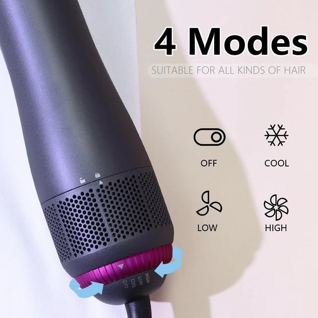 Alt view image 2 of 7 - Blow Dryer Brush 4-in-1, Hot Air Styler Set with Negative Ion for Salon Blowout, Drying, Smooth Wavy, Volumizing, Straightening, Sleek and Less Frizz