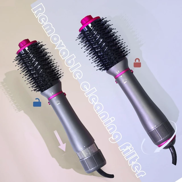 Alt view image 4 of 7 - Blow Dryer Brush 4-in-1, Hot Air Styler Set with Negative Ion for Salon Blowout, Drying, Smooth Wavy, Volumizing, Straightening, Sleek and Less Frizz