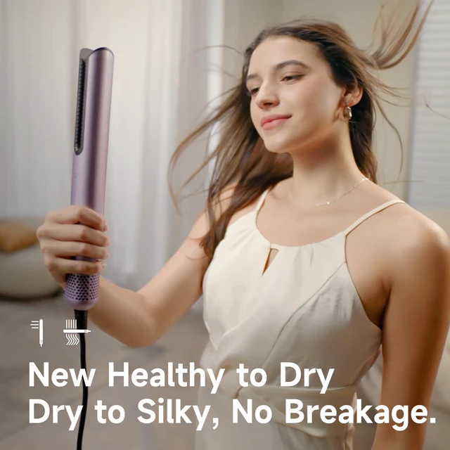 Alt view image 6 of 7 - Air Gap Dryer, Clamp-Free Air Straightener & Blow Dryer 2-in-1 for Fine, Wavy, Straight 1A-2B & Asian Hair, Lightweight Blowout Styler, No Heated Plates, Not for Coarse/Curly 2C-4C
