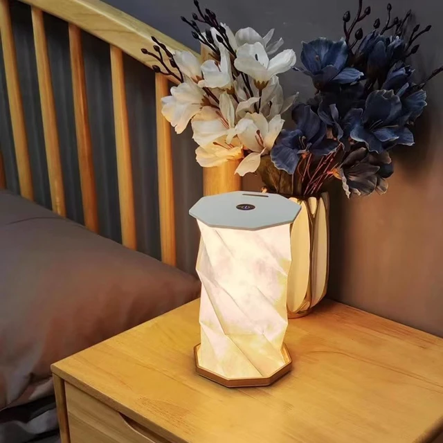Alt view image 2 of 7 - Portable Cordless Lamp, Battery Operated Table Lamp with Touch Dimmer, Rechargeable Folding Night Light for Bedroom, Living Room, Office, Travel, Home Decor