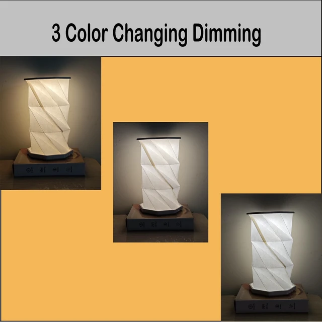 Alt view image 4 of 7 - Portable Cordless Lamp, Battery Operated Table Lamp with Touch Dimmer, Rechargeable Folding Night Light for Bedroom, Living Room, Office, Travel, Home Decor