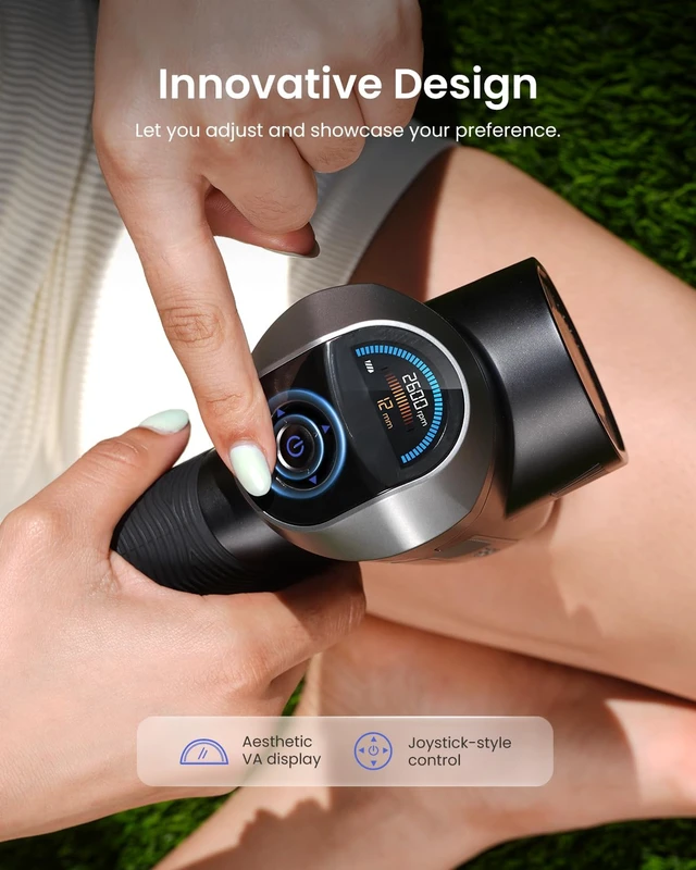 Alt view image 3 of 7 - Ascend Massage Gun, Adjustable 6-12mm Amplitude | FSA Eligible HSA, Professional Massager for Customized Intensity, Deep Tissue Percussion Massager with 5 Speeds