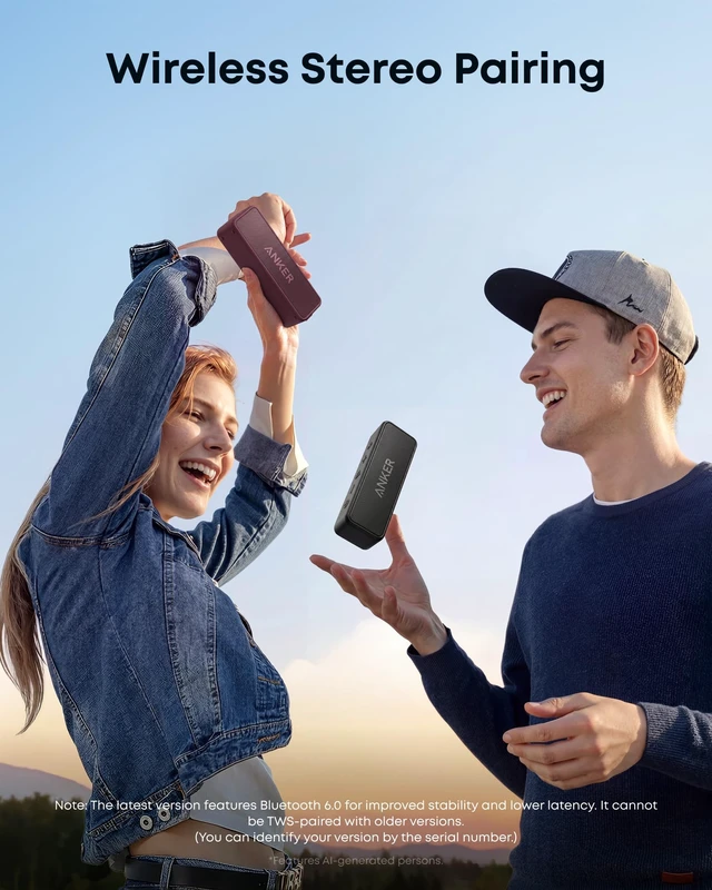 Alt view image 6 of 6 - soundcore 2 Portable Bluetooth Speaker, 24-Hour Playtime, IPX7 | 12W Stereo Sound, Wireless Stereo Pairing, Bluetooth 6, Bassup, Wireless Speaker for Home, Shower, Outdoors, Travel, Camping
