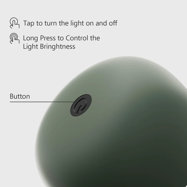 Alt view image 6 of 7 - 3-Height Adjustable Cordless LED Table Lamp (11.6"/8.66"/5.12") - Rechargeable Touch Control Desk Light with 2700K Warm Lighting, USB Powered for Bedroom, Camping & Romantic Dinners (Green)