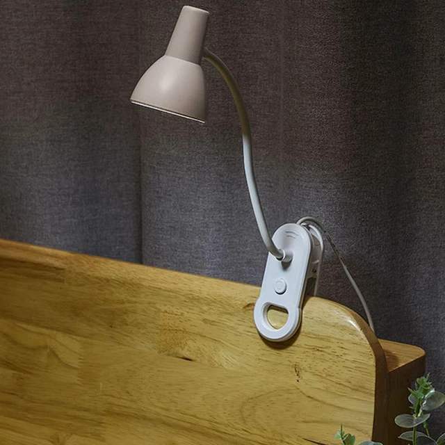 Alt view image 4 of 7 - LED Desk Lamp, 360 Degree Rotating Foldable Bedside Lamps, Desk Lamps for Home Office, Eye Protection Table Lamp for Bedroom, Home Office, Study Room (Clip USB Version)