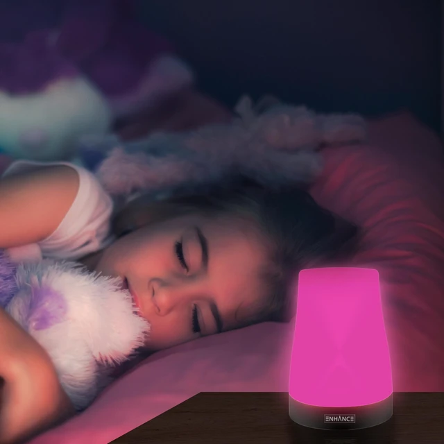 Alt view image 5 of 7 - Portable Table Lamp - Dimmable Desk Lamp with 3 Brightness Levels with 256 Color Changing Breathing Mode - USB Charged and Touch Tap Controls - Great for Bedsides and Tabletops