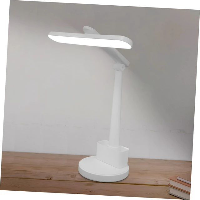 Alt view image 4 of 7 - White ABS Light Table Lamp Dc5v-1a Touch Control for Desk Study | Portable Use, Adjustable Brightness, Pen Holder Included, for Notebooks Planners Laptop Keyboards and Libraries