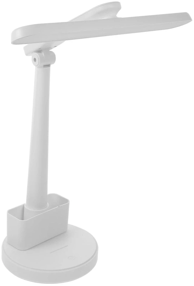 Main image of White ABS Light Table Lamp Dc5v-1a Touch Control for Desk Study | Portable Use, Adjustable Brightness, Pen Holder Included, for Notebooks Planners Laptop Keyboards and Libraries
