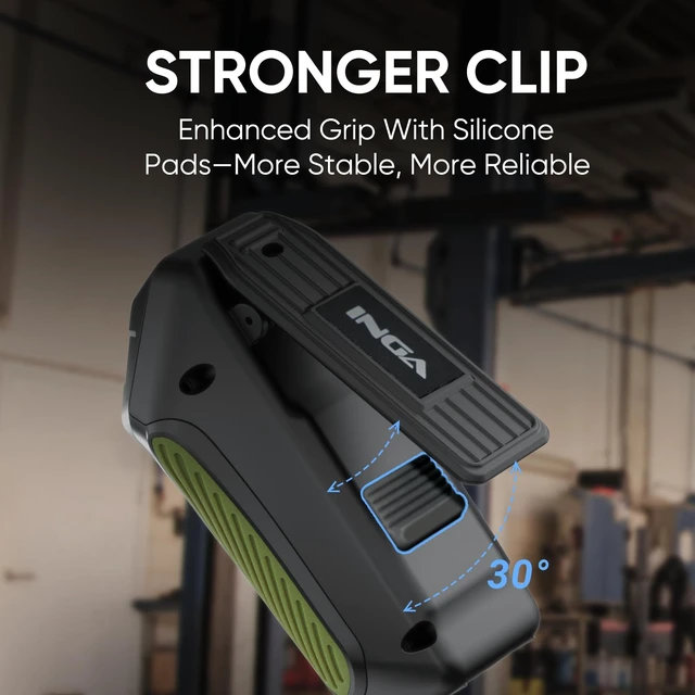 Alt view image 5 of 7 - Wearable Bluetooth Speaker, Mini Clip-on Portable Speaker with Illumination & Warning Light, Built-in Mic, Hands-Free Calling, for Work, Cycling, Golf & Outdoor Use (Army Green)