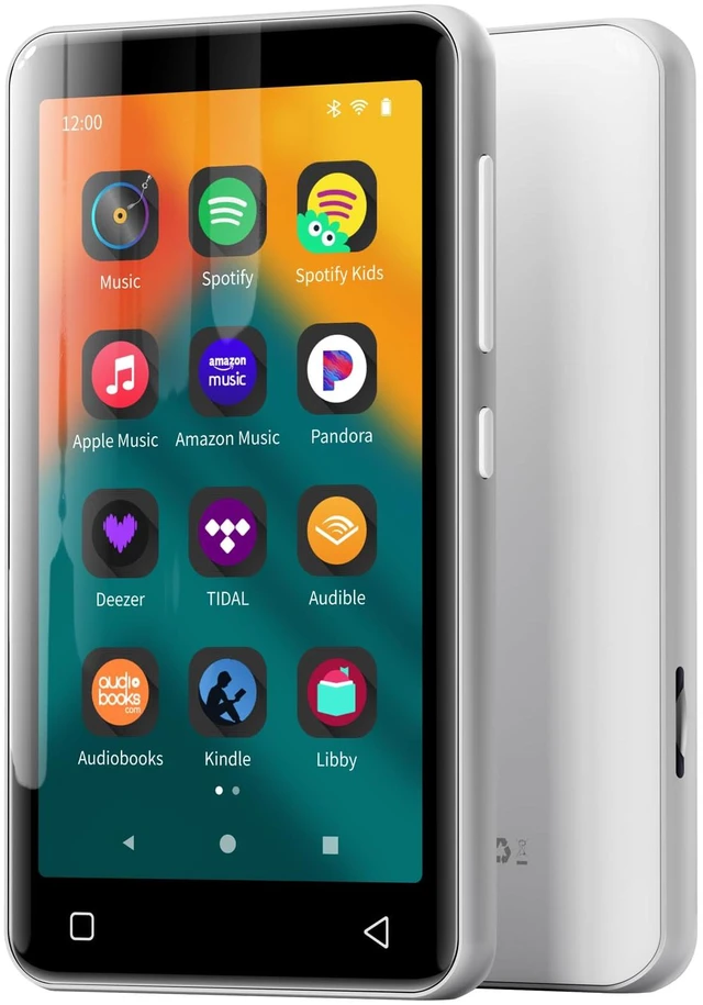 Main image of G1 80GB MP3 Player with Bluetooth and WiFi, Spotify Music Player | 4" Touchscreen, Parental Controls, Audible, Libby, Pandora, Expandable to 1TB, Minitablet, MP3 MP4 Player for Kids Silver