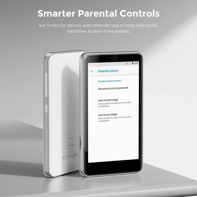 Alt view image 2 of 7 - G1 80GB MP3 Player with Bluetooth and WiFi, Spotify Music Player | 4" Touchscreen, Parental Controls, Audible, Libby, Pandora, Expandable to 1TB, Minitablet, MP3 MP4 Player for Kids Silver