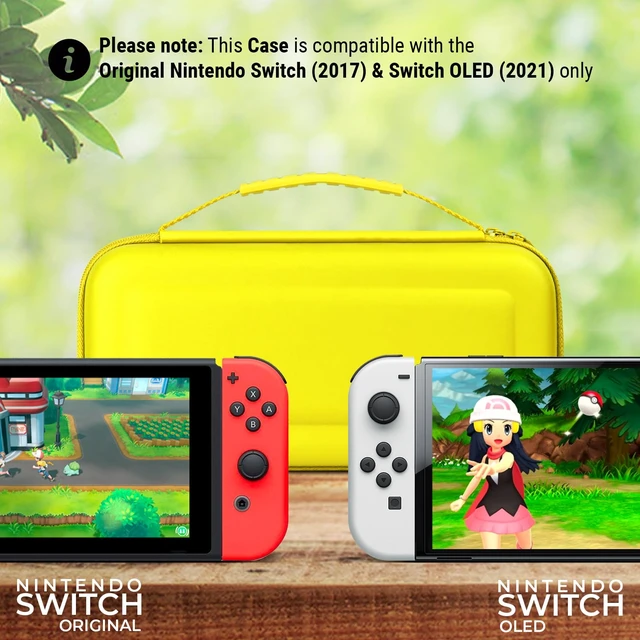 Alt view image 2 of 7 - Carrying Case for Nintendo Switch and Switch Console - Yellow Protective Hard Portable Travel case Shell Pouch for Nintendo Switch Console & Accessories