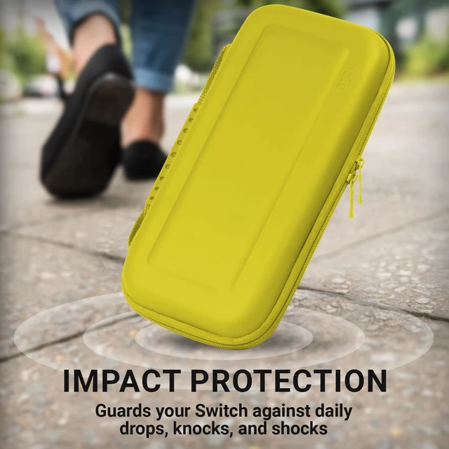 Alt view image 5 of 7 - Carrying Case for Nintendo Switch and Switch Console - Yellow Protective Hard Portable Travel case Shell Pouch for Nintendo Switch Console & Accessories