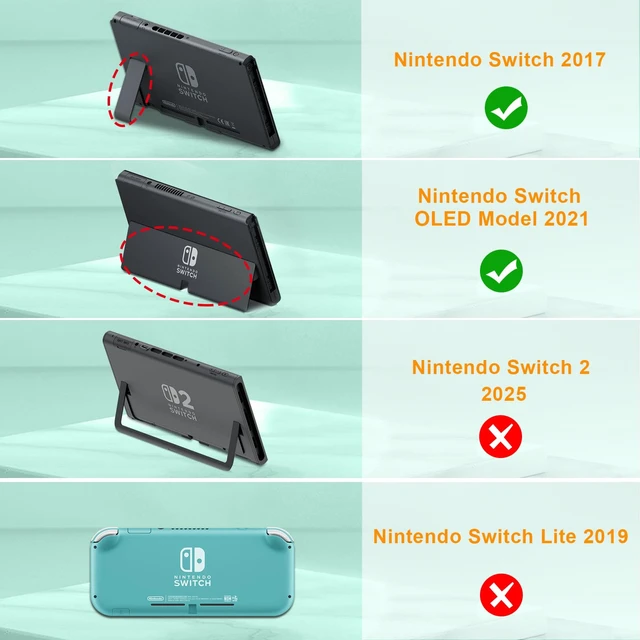 Alt view image 2 of 7 - Carrying Case for Nintendo Switch / Switch OLED Model (2021) | Shockproof, Hard Shell Protective Cover, Portable Travel Storage Bag, 10 Game Card Slots & Inner Pocket, Seaside Ombre