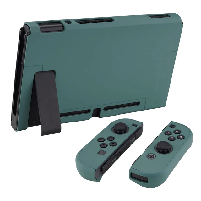 Alt view image 5 of 7 - PlayVital Back Cover for Nintendo Switch Console, Separable Protector Hard Shell for NS Joycon,Dockable Protective Case for Nintendo Switch - Hunter Green (NOT for Switch 2)