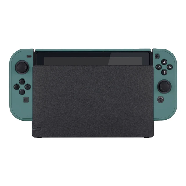 Alt view image 7 of 7 - PlayVital Back Cover for Nintendo Switch Console, Separable Protector Hard Shell for NS Joycon,Dockable Protective Case for Nintendo Switch - Hunter Green (NOT for Switch 2)