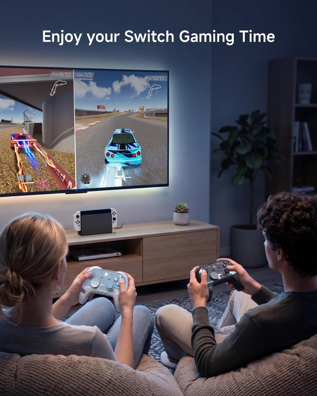Alt view image 5 of 7 - S10 Elite Wireless Controller for Switch 2 with One-Key Wake-Up | Hall Effect Anti-Drift Joysticks, Programmable Buttons, HD Rumble, Motion Control and NFC, Multi-platform Controllers