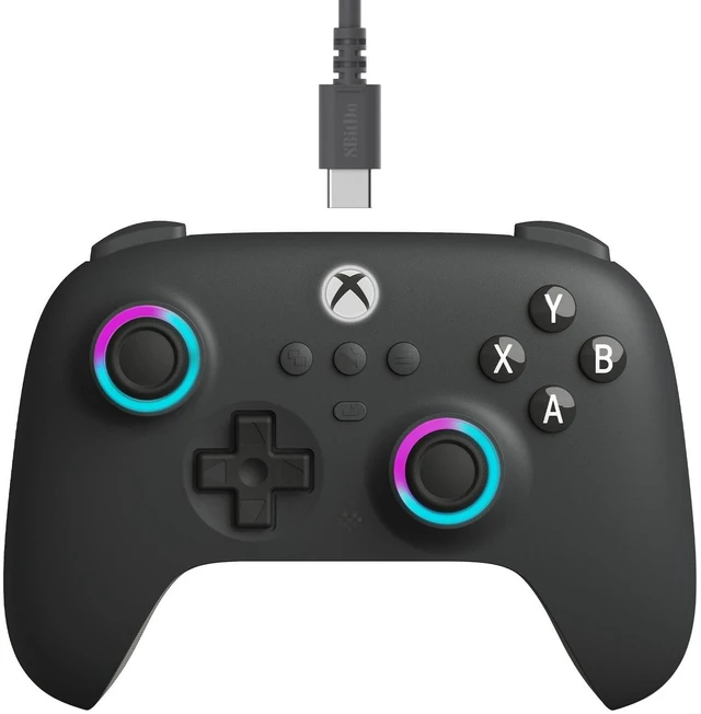Main image of Ultimate C Wired Controller for Xbox with Hall Effect Joysticks and Triggers, RGB Lighting Fire Ring, Compatible with Xbox Series X|S, Xbox One, Windows 10/11 - Officially Licensed (Dark Gray)