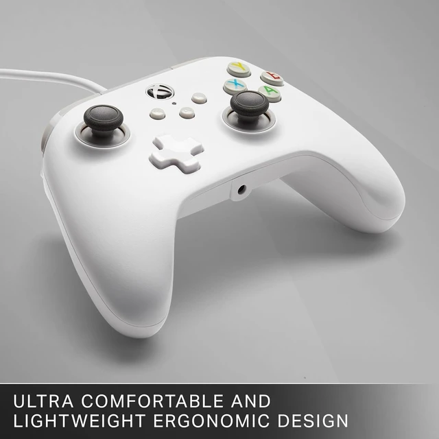 Alt view image 6 of 7 - Wired Controller for Xbox Series X|S - White, gamepad, wired video game controller, gaming controller, works with Xbox One
