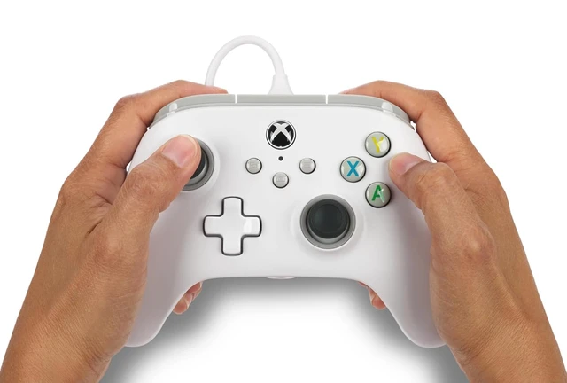 Alt view image 2 of 7 - Wired Controller for Xbox Series X|S - White, gamepad, wired video game controller, gaming controller, works with Xbox One