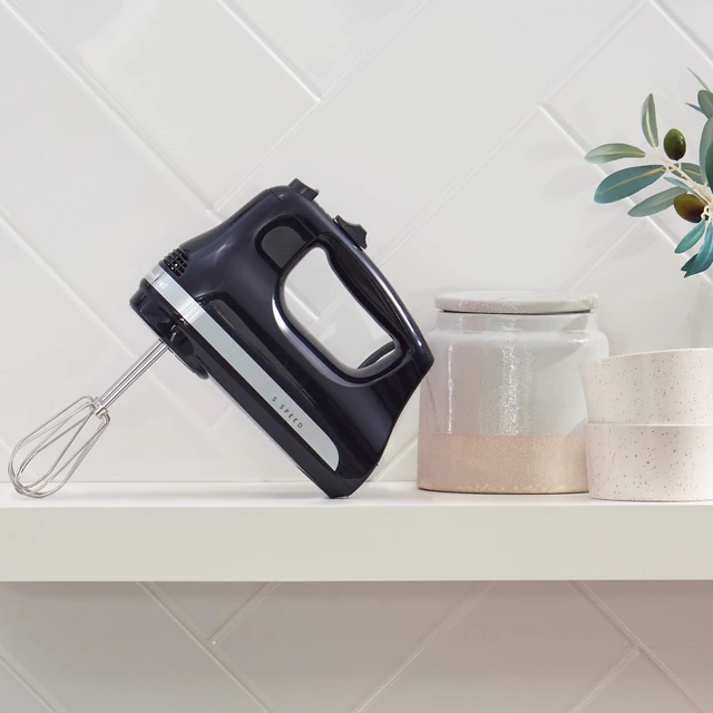 Alt view image 3 of 3 - 5 Ultra Power Speed Hand Mixer, KHM512, Onyx Black | 5 Speeds, Lockable swivel cord, Turbo Beaters, Easy release button, Dishwasher-safe beaters