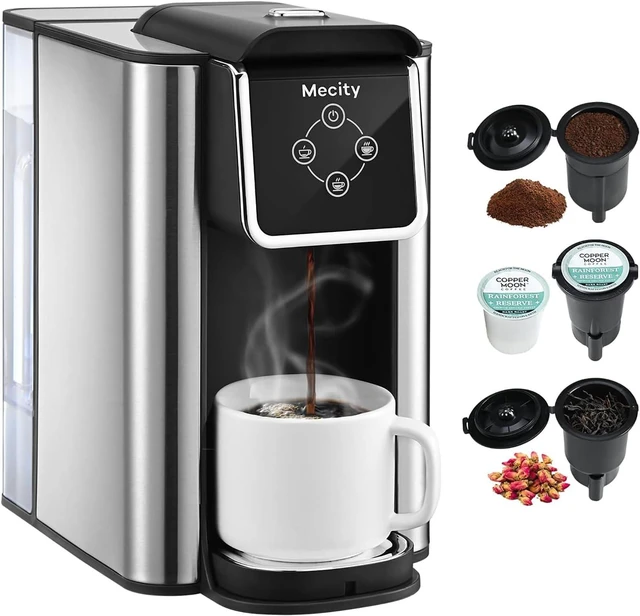Main image of Coffee Maker 3 in 1 Single Serve Coffee Machine, Compatible with K cup Capsules, Instant Coffee Pot, Tea maker, 6,8,10 Oz Cup, Removable 50 Oz Water Reservoir, 120V 1150W