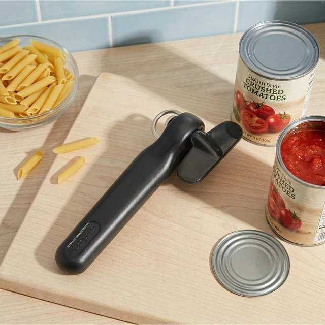Alt view image 3 of 7 - Safe-Cut Can Opener with Easy Turn Knob, Black | Perfect for Seniors, Manual Handheld Design with Ergonomic Handle, No Sharp Edges or Food Contact Surfaces