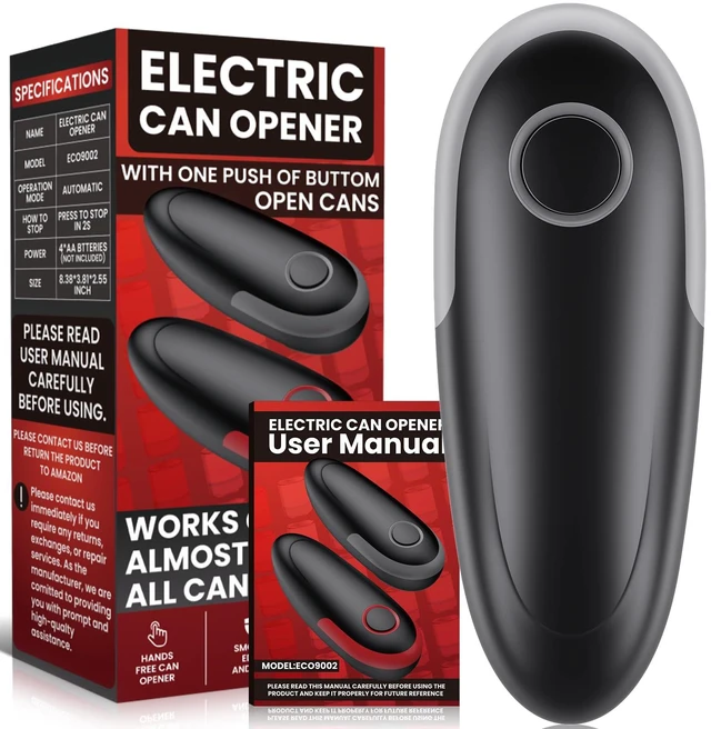 Main image of Hands Free Battery Operated Can Openers for Seniors with Smooth Edge | One Touch, Magnetic Lid Lift, Food-Safe, Easy to Store, Electric Can Opener for Seniors, Arthritis and Weak Hands