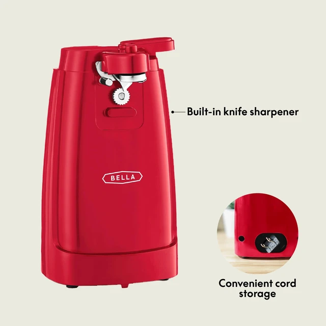 Alt view image 2 of 7 - Electric Can Opener and Knife Sharpener, Red