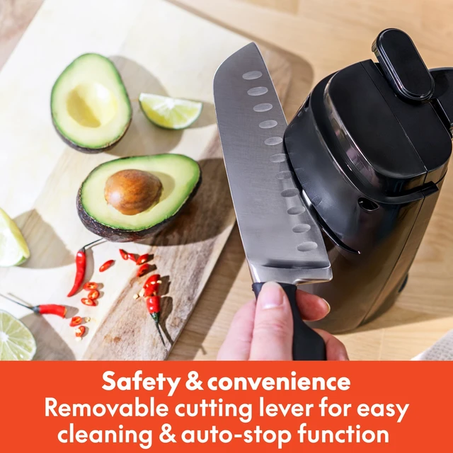 Alt view image 6 of 7 - Electric Can Opener and Knife Sharpener, Black