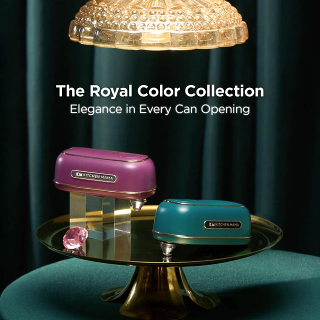 Alt view image 2 of 6 - Orbit One Rechargeable Electric Can Opener, Royal Emerald | Hands-free, USB-C Charging, Automatic Stop, Smooth Edge