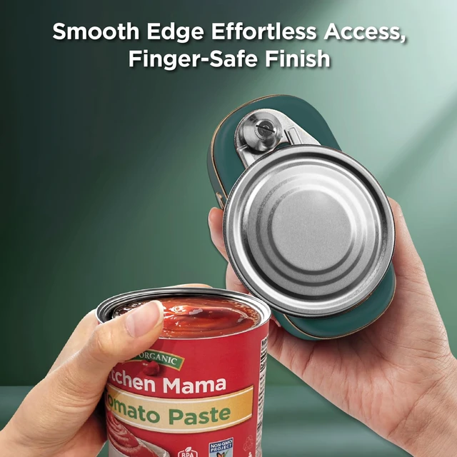 Alt view image 5 of 6 - Orbit One Rechargeable Electric Can Opener, Royal Emerald | Hands-free, USB-C Charging, Automatic Stop, Smooth Edge