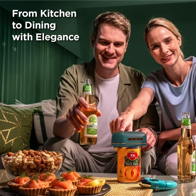 Alt view image 6 of 6 - Orbit One Rechargeable Electric Can Opener, Royal Emerald | Hands-free, USB-C Charging, Automatic Stop, Smooth Edge