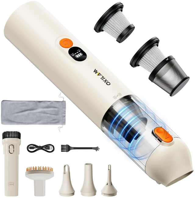 Main image of Car Vacuum, 4-in-1 Handheld Vacuum Cordless, Mini Vacuum Blow & Suction 2 in 1 with 14000PA, Portable Vacuum for Home, Car, Hard-to-Reach Corners, Cat Litter, Desk, Office