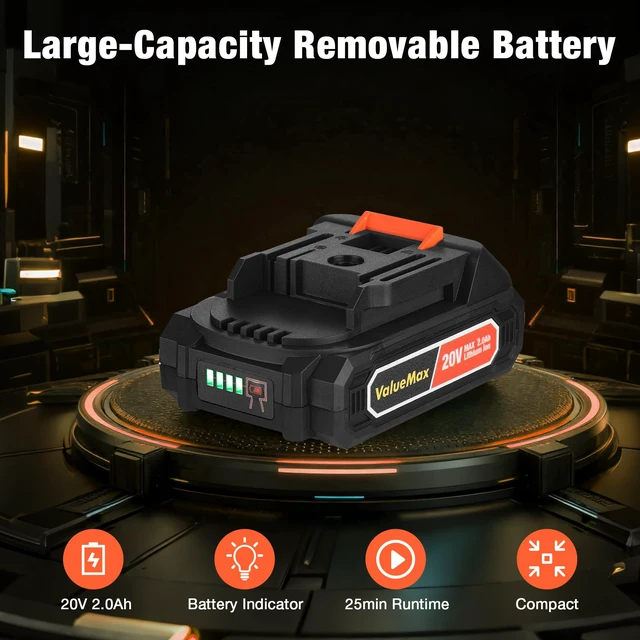 Alt view image 6 of 7 - Cordless Handheld Vacuum with 20V Rechargeable Battery | Portable, Large Dustbin, Powerful Battery, Separate Charge, Dry/Wet Suction, Multi-Nozzles, Car, Home, Pet Hair Cleaning