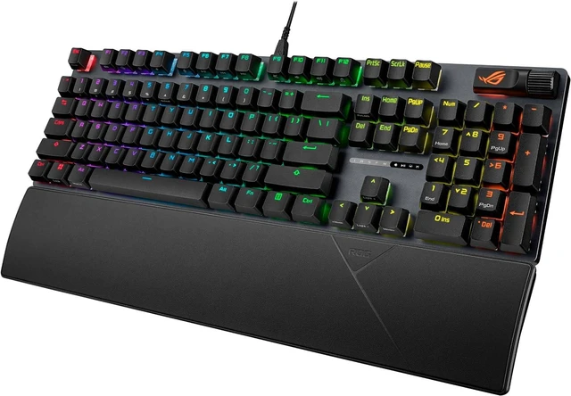 Main image of ASUS ROG Strix Scope II X Wired USB Mechanical Gaming Keyboard 100% Full-Size, Hot Swappable Pre-lubed ROG NX Snow V2 Linear Switches, PBT Keycaps, RGB, PC/Mac Support - Black