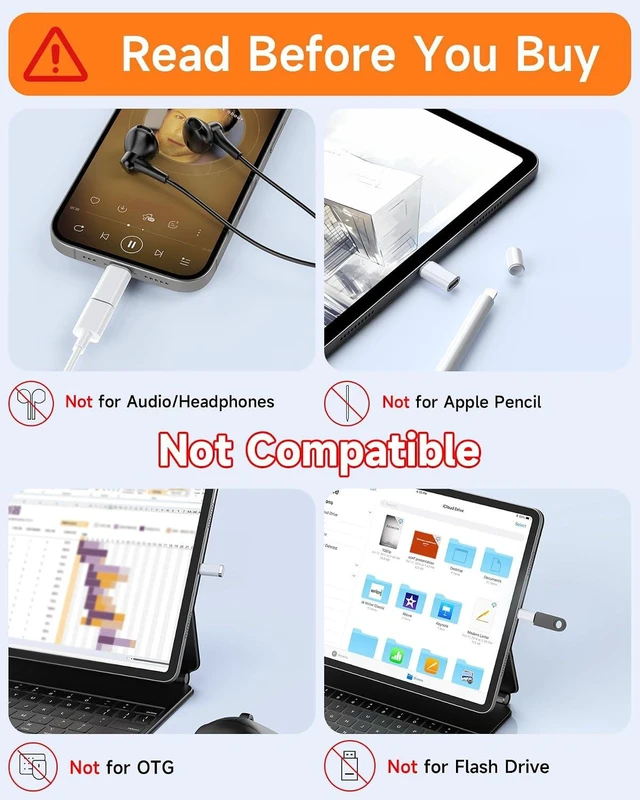 Alt view image 3 of 7 - 2-Pack MFi Certified USB C to Lightning Adapter, 27W Fast Charging & Data Sync, For iPhone 14/13/12/Pro/Max,iPad,AirPods, With Anti-Loss Lanyard,20000+Plug, Not for Audio/OTG