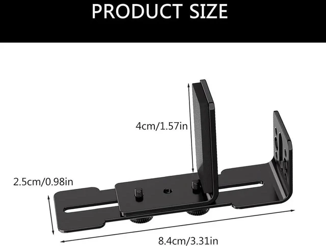 Alt view image 3 of 5 - Premium Adjustable GPU Support Bracket, Graphics Card Support, GPU Brace, Video Card Holder,Anti Sag GPU Stand 6-96mm Vertical Mount Suitable for Most Models - Black